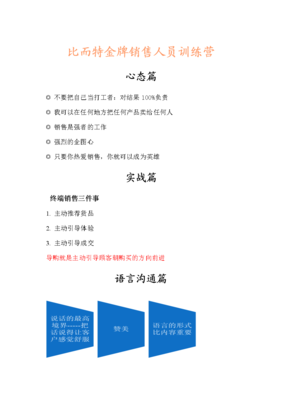 賣產(chǎn)品不如賣自己 個(gè)人品牌塑造語言培訓(xùn)手冊(cè)（第一部分）